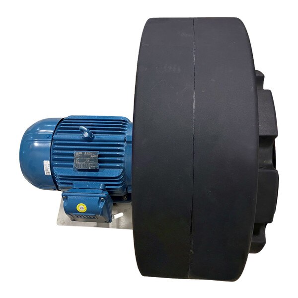 Clockwise blast gate blower